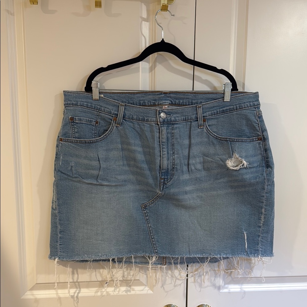 Levi's Blue Denim Mini Skirt Night Out